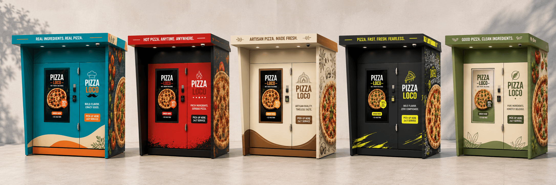 TorqueIX pizza vending machine model lineup